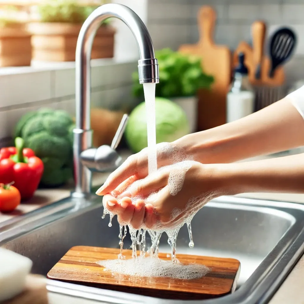 ¿Cuándo hay que lavarse las manos en la cocina?
