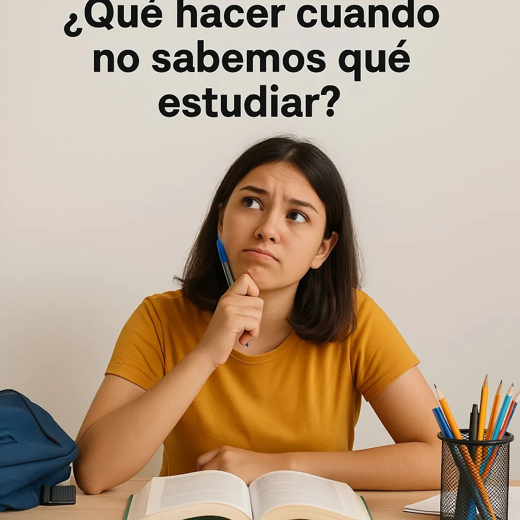 ¿Qué hacer cuando no sabemos qué estudiar?