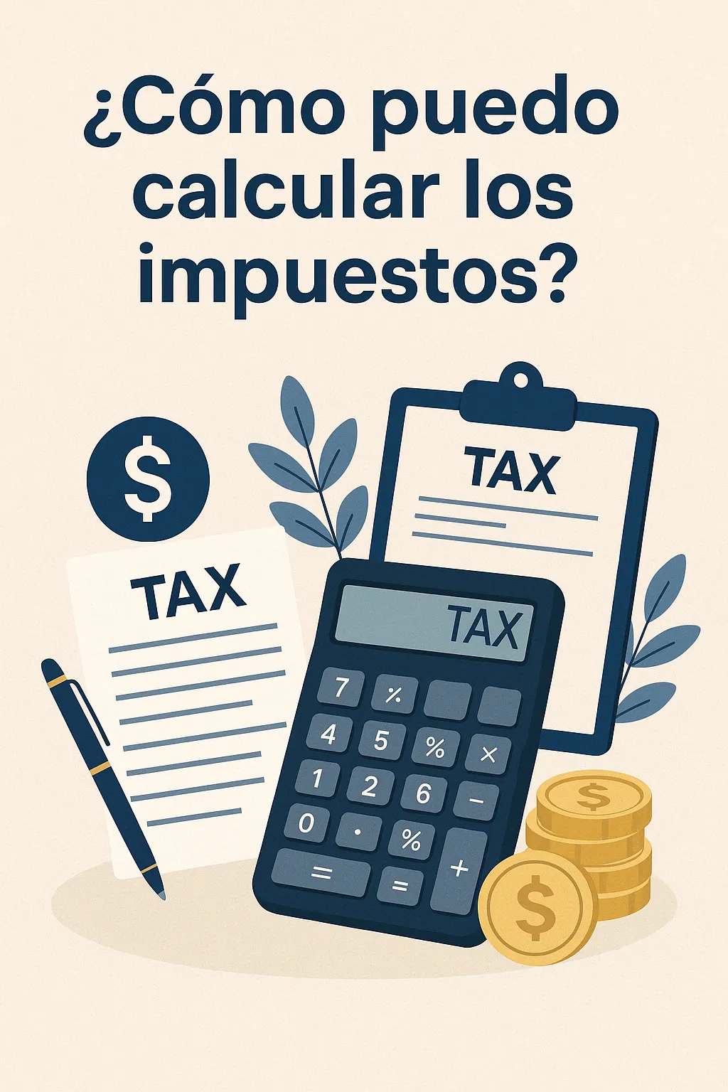 ¿Cómo puedo calcular los impuestos?