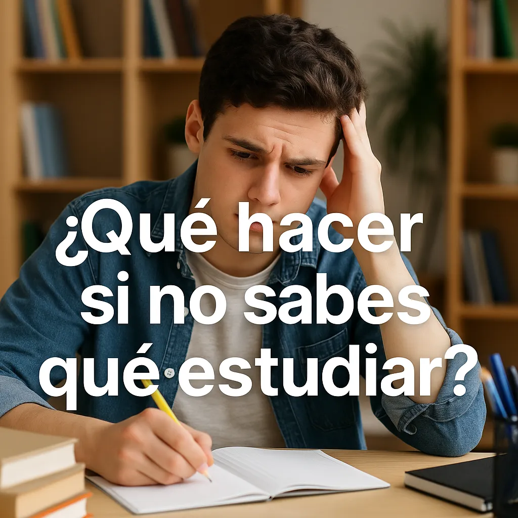 ¿Qué hacer si no sabes qué estudiar?
