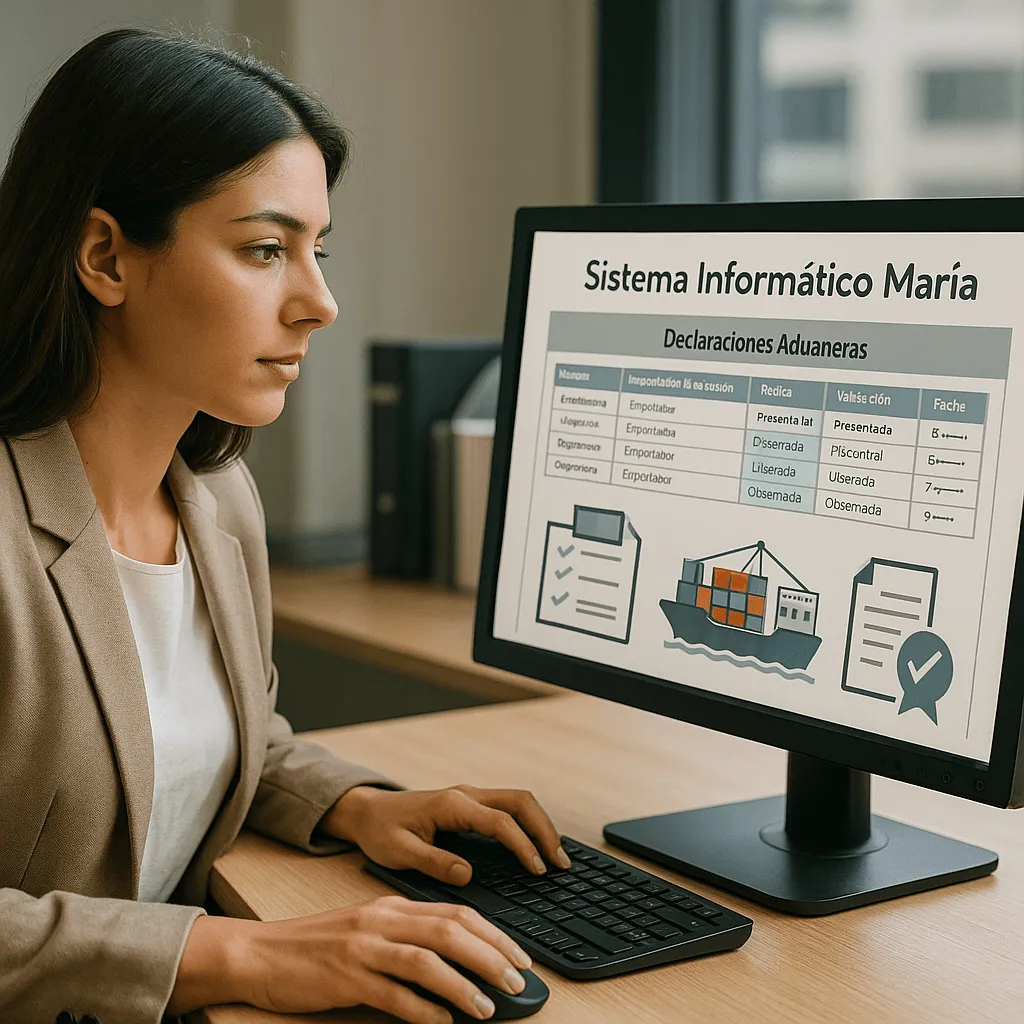 Herramientas y sistemas clave: uso del Sistema Informático María (SIM) en trámites aduaneros