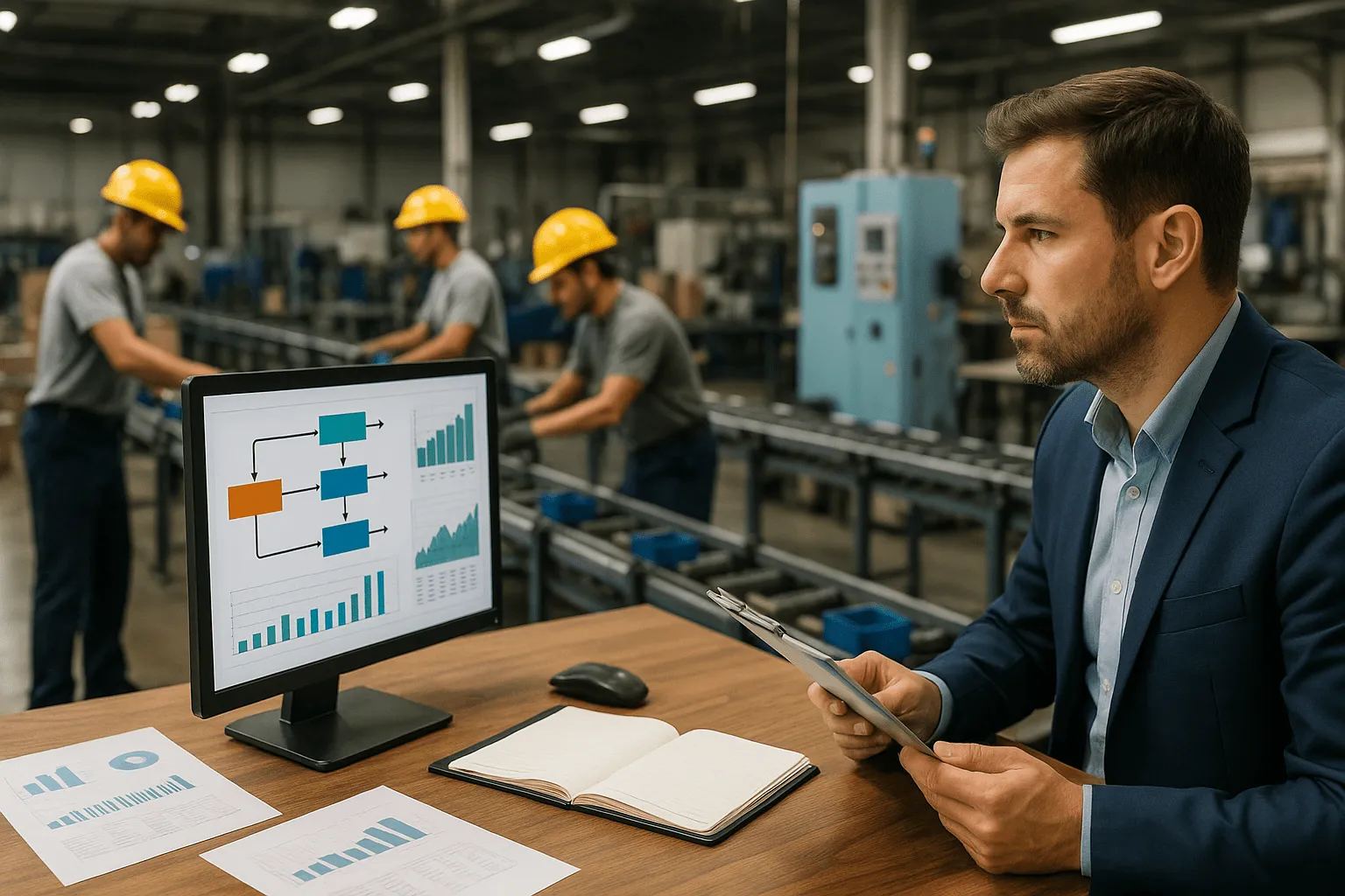 Administración aplicada a producción y operaciones: optimización y gestión de procesos